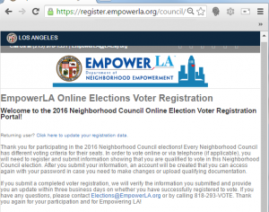How to Register to Vote Online - Council Registration page (plain)