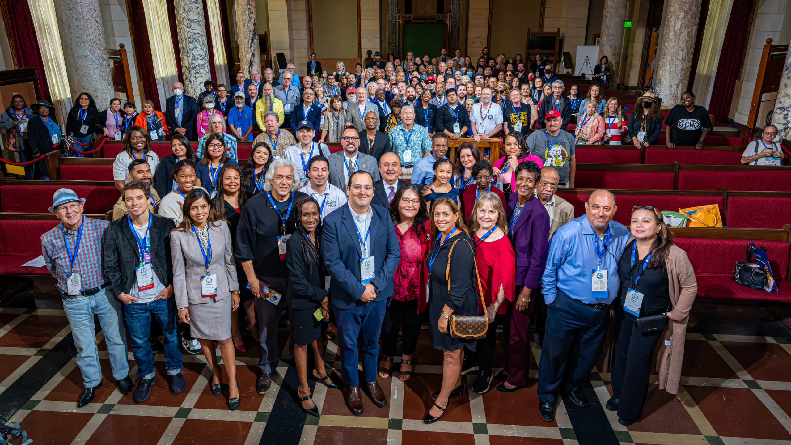 Members of all 99 Los Angeles Neighborhoods Councils at the annual Congress of Neighborhoods with City officials. (Photo by Chris Valle)